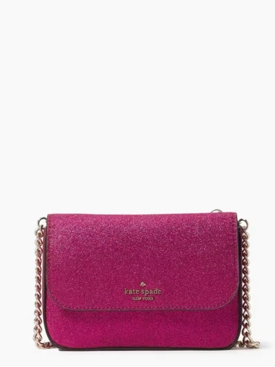 kate spade Handbags - Kate Spade Lola Glitter Boxed Convertible Belt Bag - NIB - Color Pink